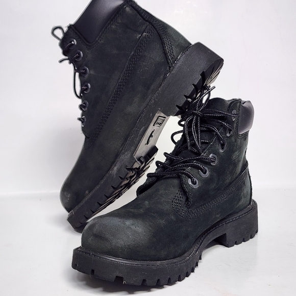 Youth Black Timberland Boots Youth Waterproof Black Timberland